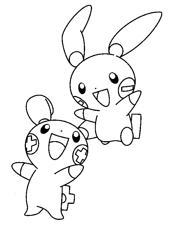 Plansa de colorat cu Pokemon 58 54